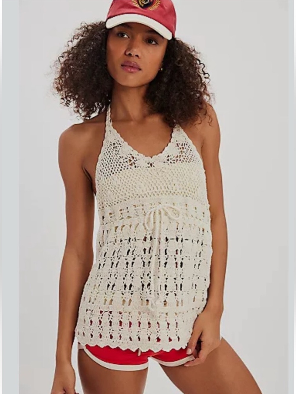 Free People Bayside Crochet Tunic in Ivory Size Small $128 Retail NWT - Picture 5 of 5